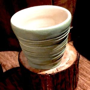 2/$20 Unique hand glazed ceramic boho handmade mug vase cup pencil holder